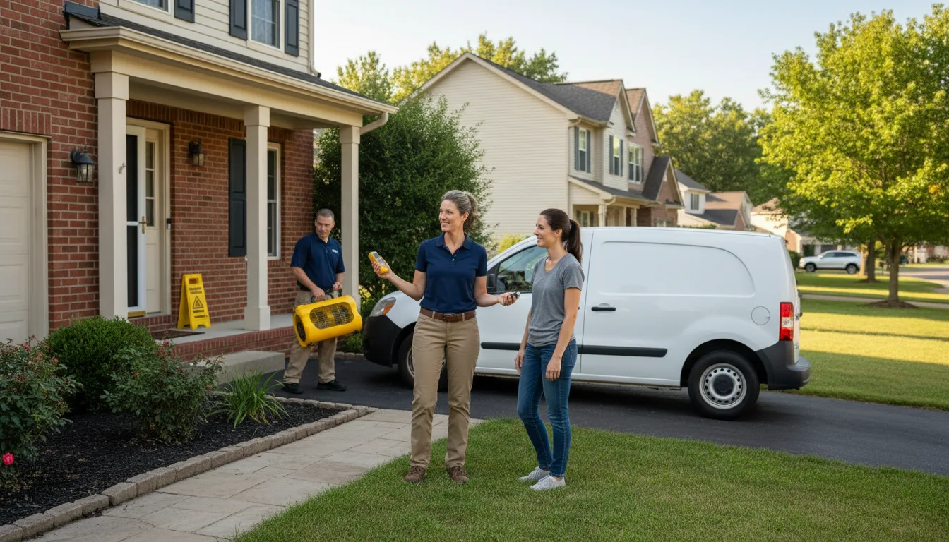 Residential water damage restoration in Sayre, PA